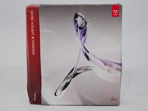 Adobe Acrobat X Standard Full Retail Version for Windows