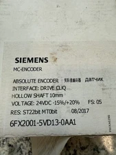 Siemens MC-encoder 6FX2 001-5QD13-1AA0 6FX2001-5QD13-1AA0 drive cliq  