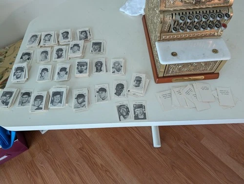 Vintage 1969 Milton Bradley MLB Baseball Board Game CARDS ONLY ~ Over 300