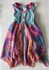 Jona Michelle Dress Girls Size 5 Multicolor Floral Fit Flare Sleeveless