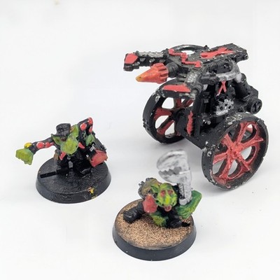 Ork Smasha Gun & Crew Metall Warhammer 40k Rogue Trader 2nd Ed Big Gunz Citadel
