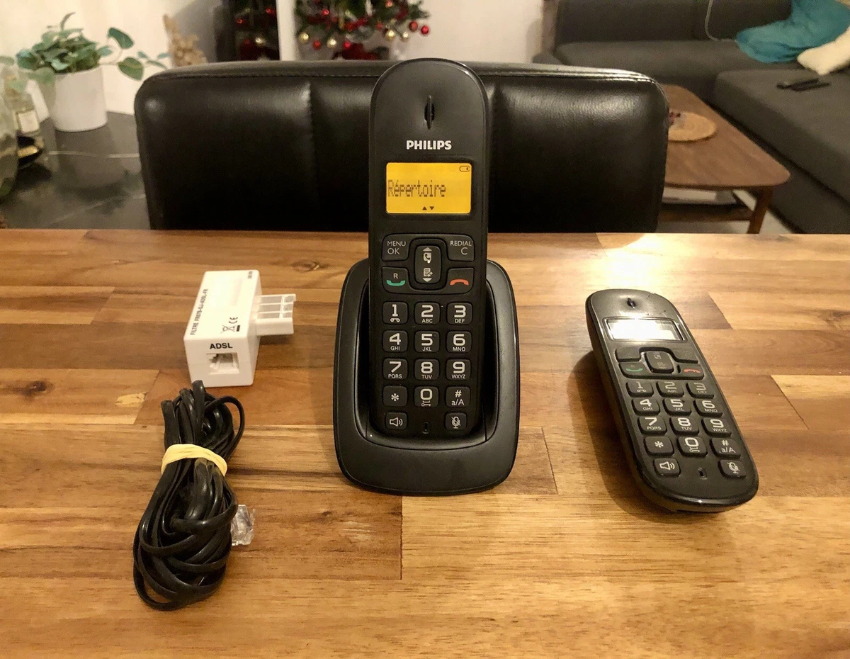 Téléphone fixe sans fil D2601B/01 | Philips