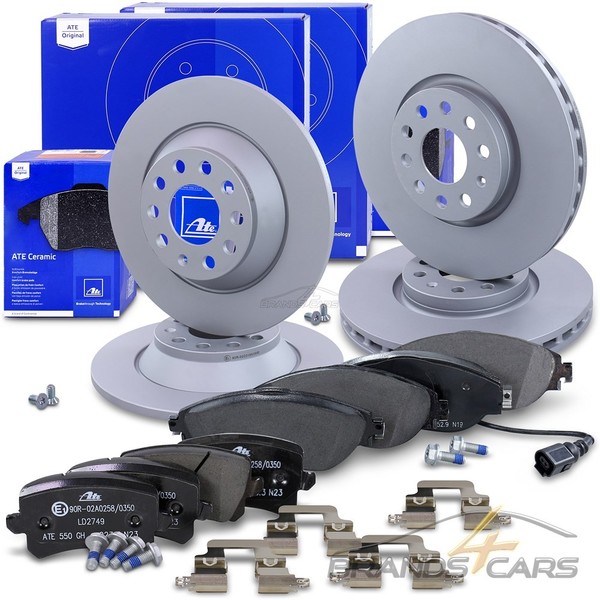 ATE Bremsscheiben +Ceramic BelÄGe Vorne+Hinten FÜR Seat Alhambra 71 VW Sharan 7N-image