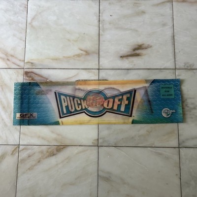 PUCK OFF   ORIGINAL 25-7'' arcade video game sign marquee  cF42