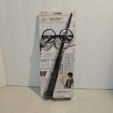 Harry Potter Glasses and Wand Costume Accessory Kit