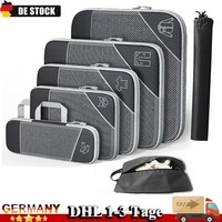 Reise Koffer-Organizer Packtaschen Kleidertaschen PackwüRfel Set 6-Teilig Urlaub