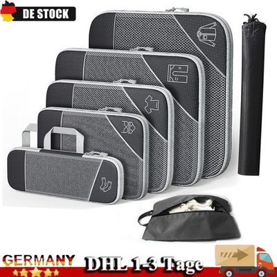 Reise Koffer-Organizer Packtaschen Kleidertaschen Packwürfel Set 6-teilig Urlaub