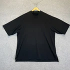 FootJoy Shirt Men's Mock Neck Shirt Performance Golf Black Men's Size XL