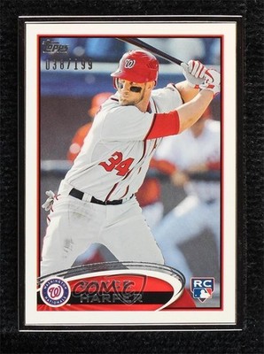 2014 Topps Framed Rookie Reprints Black 38/199 Bryce Harper #661 tp9