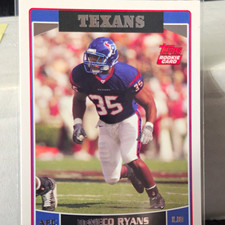 Topps 2006 DeMeco Ryans Rookie Card #332 Houston Texans Football NFL. rookie card picture