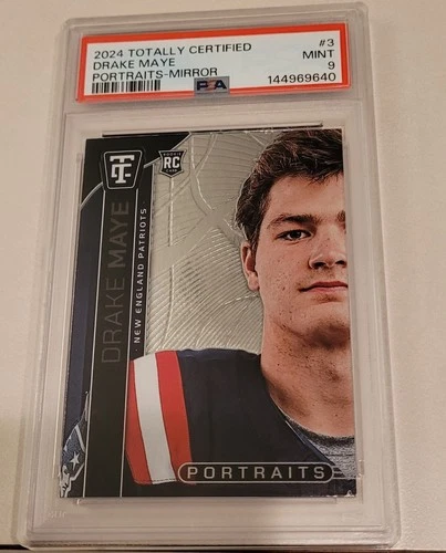 2024 Panini Totally Certified - Portraits Drake Maye #3 Mirror (RC) PSA 9!