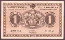 FINLAND  1 Markka  1916   Gem UNC