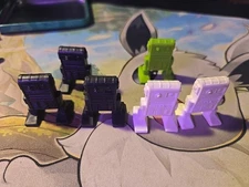 1978 Vintage Galaxy Laser Team Black Robot Star Patrol 1 Toy Tim Mee Lot Of 6