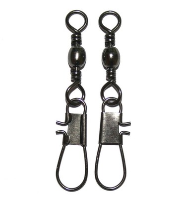 Jenzi Carabiner Swivel with Safety Hook BK Black Nickel Finish