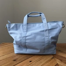 Stoney Clover Lane NWT Classic Mini Zip Tote Bag Periwinkle Blue Shoulder Strap