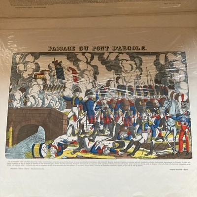 Handkolorierter Holzstich I.Pellerin Napoleon mit Zertifikat
