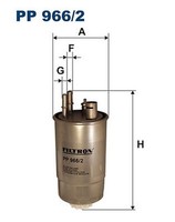 Filtron Pp 966/2 Kraftstoff Filter FüR Fiat, Ford