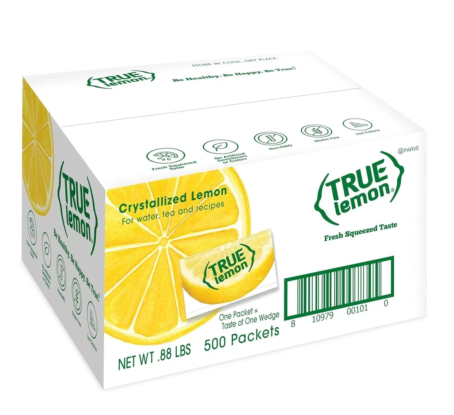 True Lemon 500ct sugar-free 0-calorie lemon water enhancer p