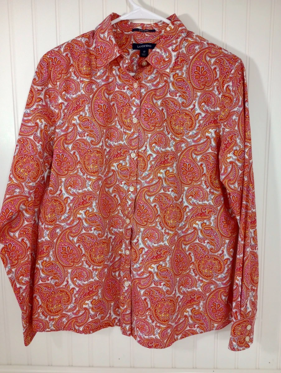 Lands' End Cotton Paisley Regular Size Tops for Women for sale | eBay