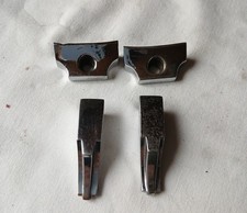 Jaguar XK140, XK150  1 Satz Chromkappen Scheinwerferring unten und oben