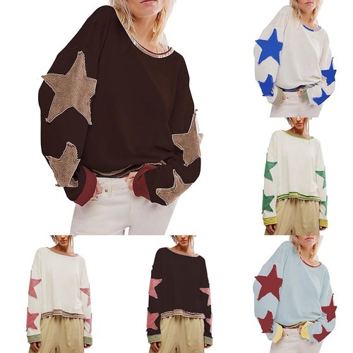 1*T-Shirt Collarless Neckline Long Sleeve Style Regular Clothing Length