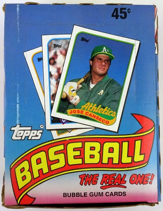 1989 Topps Baseball Bubble Gum Wax Box 36 Count Factory Sealed Packs from Case