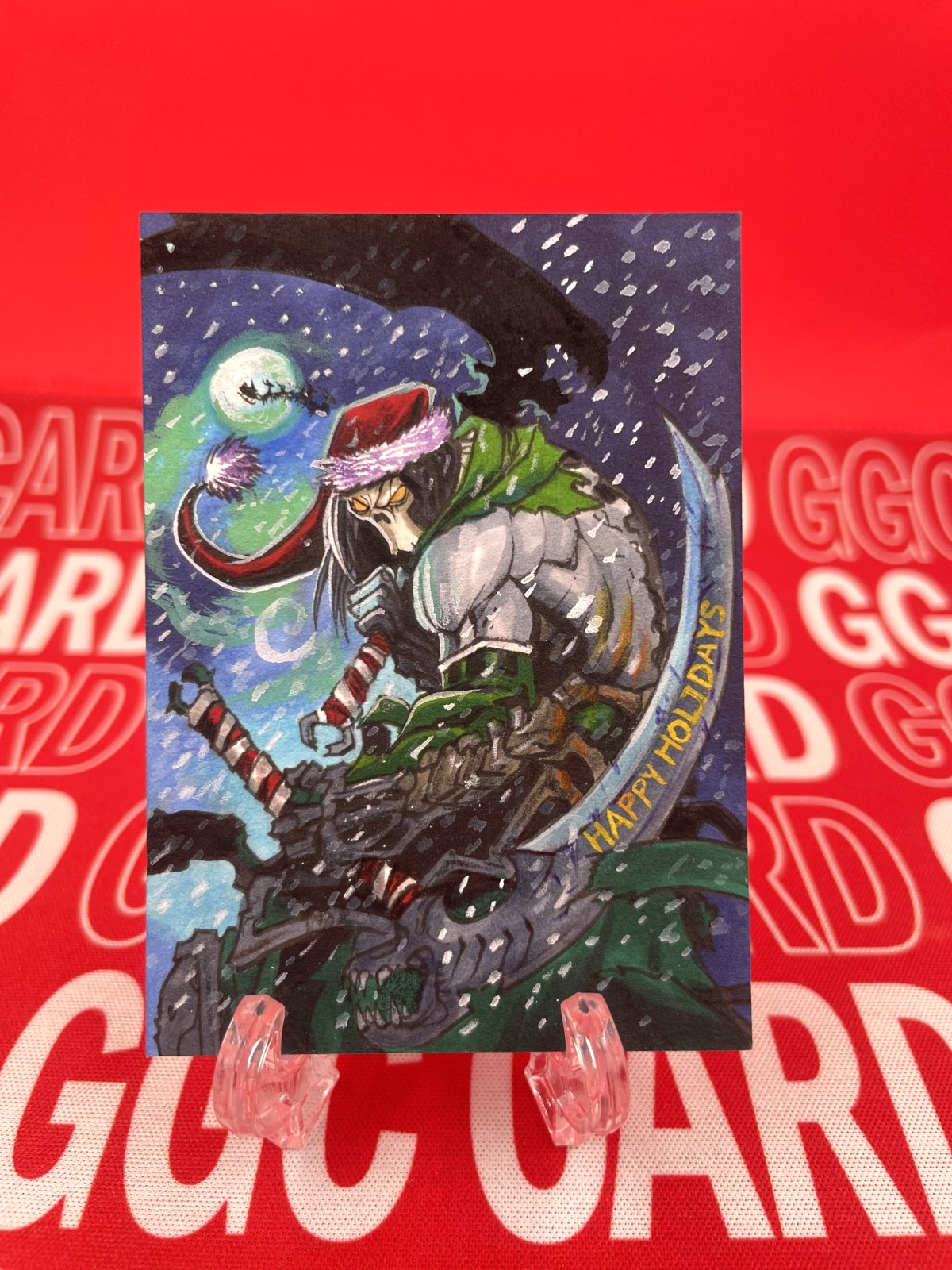 【Christmas Limited】GGC Studio Darksiders Death Artist Auto Sketch Card 1/1