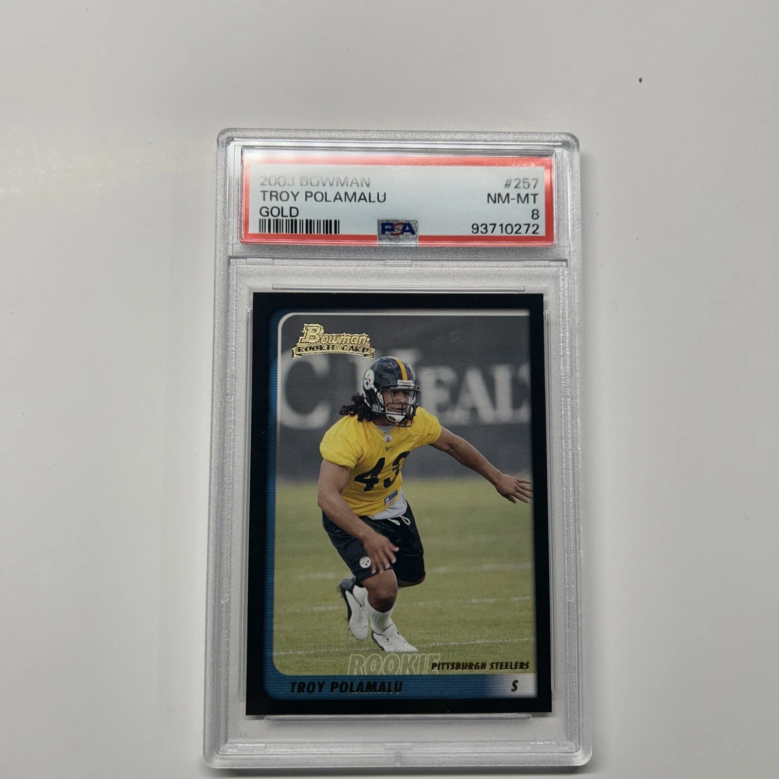 Troy Polamalu Bowman #257 Gold