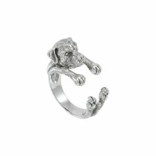 Rottweiler Hund 925 Sterlingsilber Ring Fein Bester Freund Schmuck
