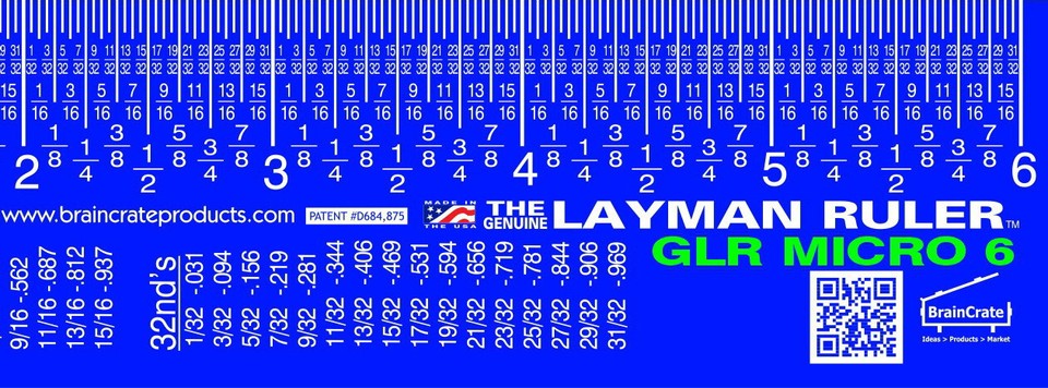 GLR Micro Measuring Ruler Measure Measurement Crafts Workshop Plastic ...