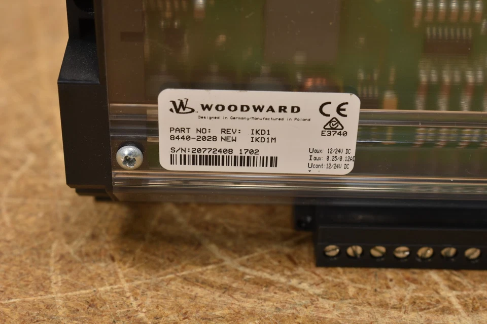 Woodward 8440-2028, Digital I/O Expansion Module, Rev: IKD1, IKD1M, Uaux 12/24 V - Image 2 of 4
