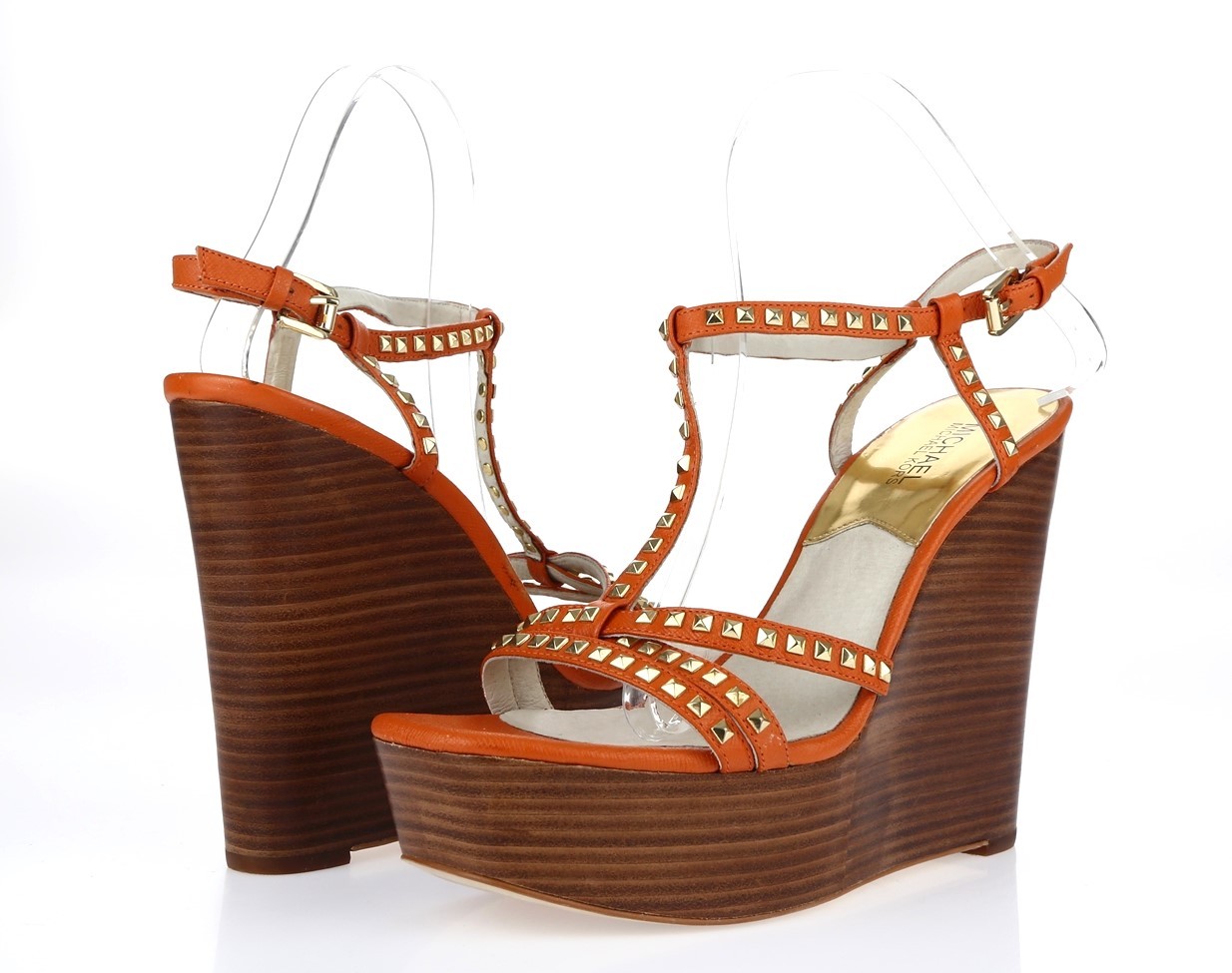 michael kors studded wedges