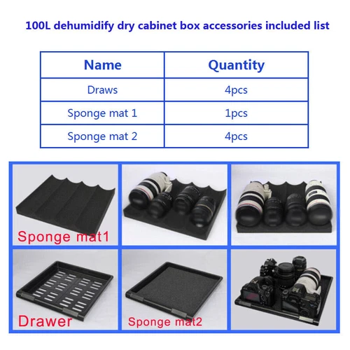 100L Camera Lens Equipment Storage Digital Electronic Dehumidify Dry Cabinet Box - Picture 6 of 13
