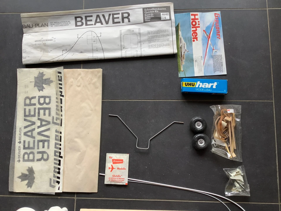 Vintage Graupner 4640 Propeller Flugzeug Beaver "Top Rarität" (CO22-195K)-1 - Bild 4 von 4