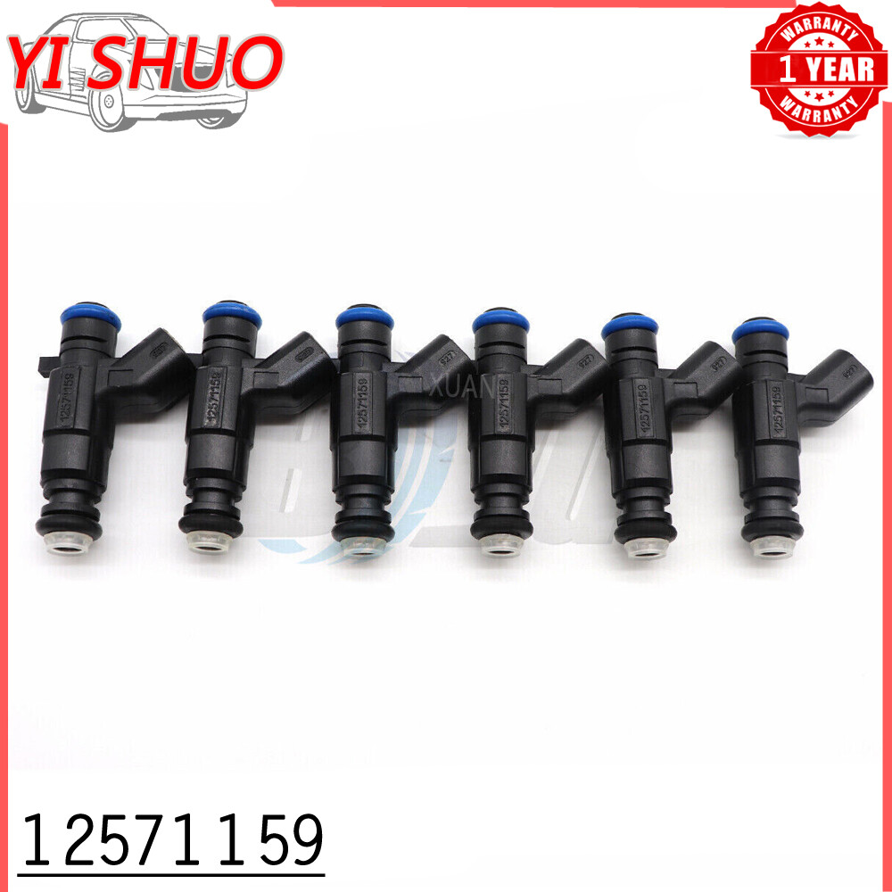 6Pcs Fuel Injectors 12571159 For 2004-2008 Cadillac CTS Buick