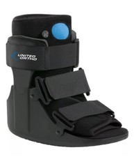 United Ortho Short Air Cam Walker Fracture Boot, Small, Black