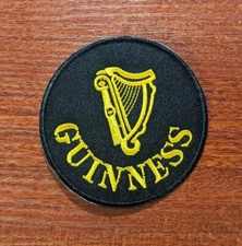 Guinness Patch Beer Spirits Irish Dry Stout Embroidered Iron On Patch 3.35"