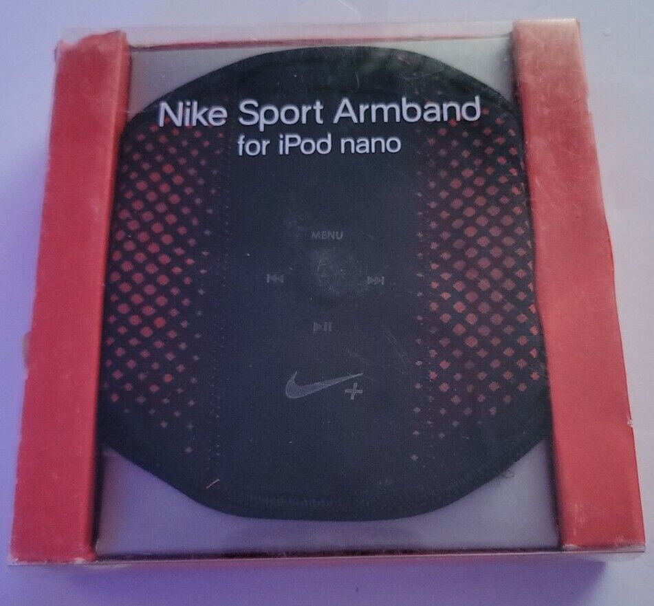 NIKE Sport Armband for IPOD Nano NEW IN BOX Red Black