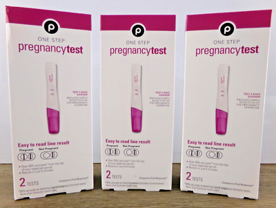 Box of 6 Publix Brand One Step Pregnancy Tests, Exp. 12-5-2024, New S3
