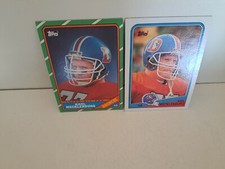 LOT OF 2 KARL MECKLENBURG 1980s Cards Rookie #119 33 DENVER BRONCOS LB NM