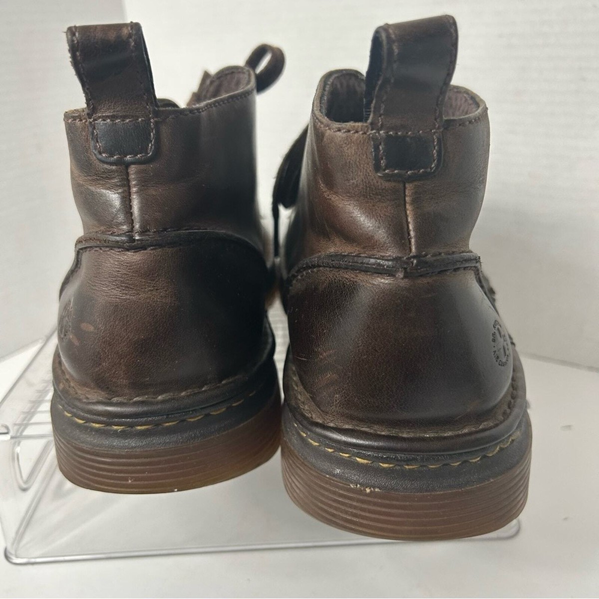 Doc Dr Martens Chukka Reed Brown Leather 3 Eyelet Lace Up Boots Men’s Size 12 Dr. Martens Brown Reed Chukka Boots Lace Up Ankle Round Toe  main image 3