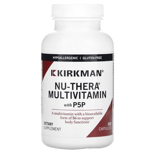 Kirkman Labs Nu-Thera with 50 mg P-5-P 300 Capsules Casein-Free, Fish Free