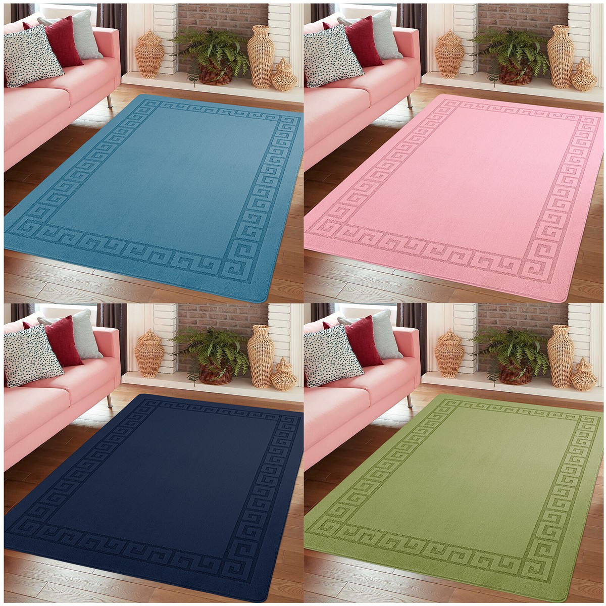 GENIMO Area Runner Rugs 2x8 for Living Room, Non-Slip Machine Washable