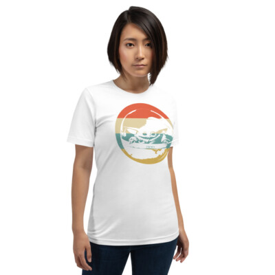 The mandalorian | Vintage Retro Sunset Baby Yoda Meme Unisex T-Shirt