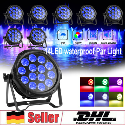 140W Wasserdicht IP65 14 LED RGBW DMX PAR Bühnenlicht Outdoor Show Disco Wedding