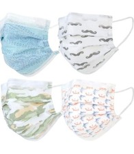 Kids Single Use Disposable Face Mask Pack of 50 