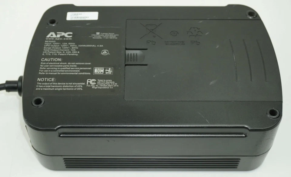 APC | BE550G | Back-UPS ES 550 Uninterruptible Power Supply 120V 330W w/New Batt - Image 3 of 3