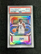 2020 Prizm TYRESE MAXEY Rookie Penmanship Silver Prizm AUTO RC PSA 10 - LOW POP