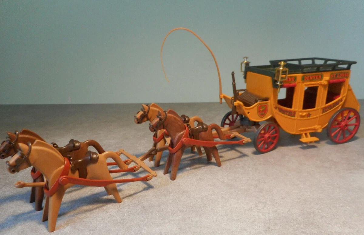 PLAYMOBIL 4399 DILIGENCIA Caravana Carruaje Vaquero Oeste Western EUR