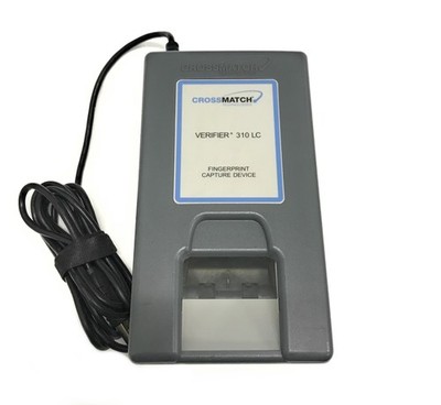CrossMatch Verifier 310 LC Dual Fingerprint Scanner USB Biometric Authentication